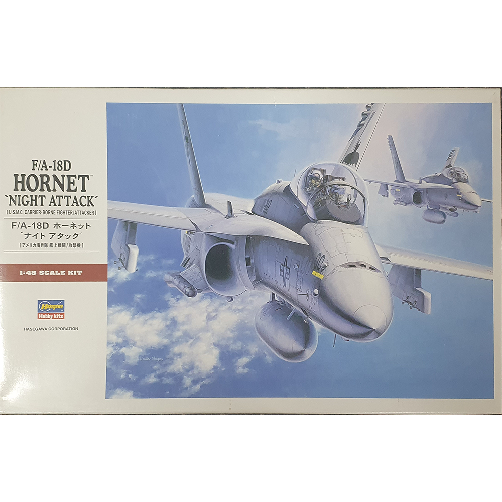 F/A-18D Hornet 'Night Attack' (U.S.M.C Carrier Borne Fighter/Attacker) 1:48 - Hasegawa