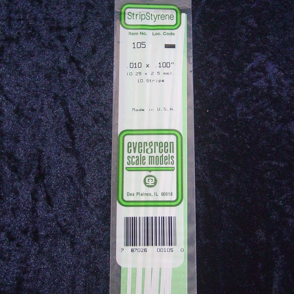 Evergreen Strip 105 0.010 x 0.080 x 14" (10)