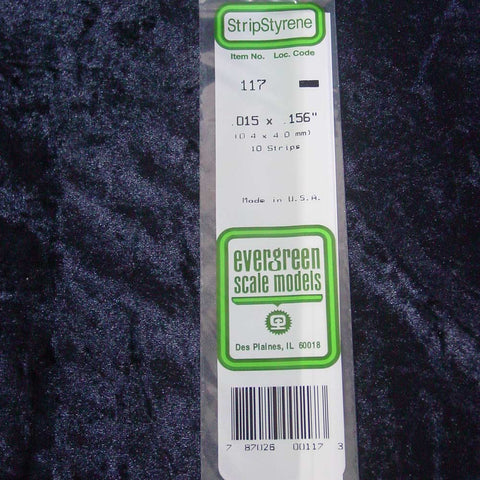 Evergreen Strip 117 0.015 x 0.156 x 14" (10)