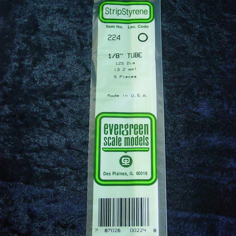 Evergreen Tube 224 0.125 x 14" (5)