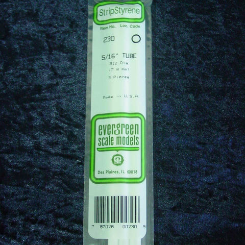 Evergreen Tube 230 0.312 x 14" (3)