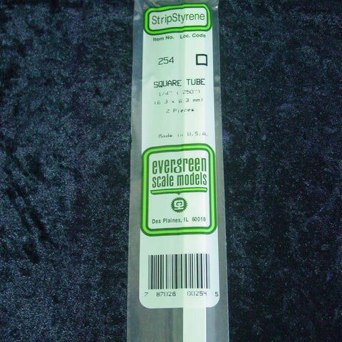 Evergreen Square Tube 254 0.250 x 14" (2)