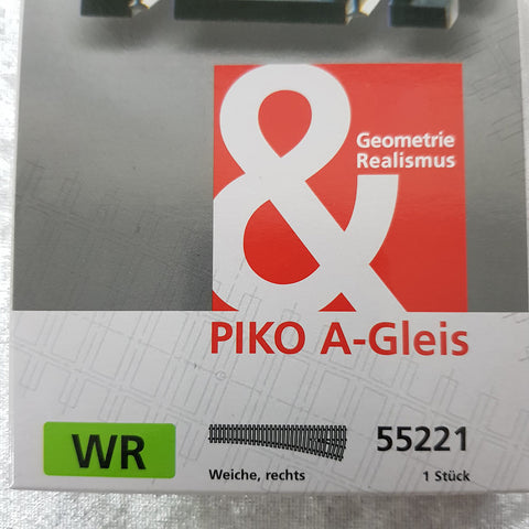 RIGHT SWITCH R9/239 mm - PIKO
