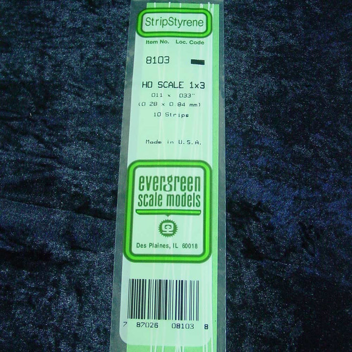 Evergreen HO Scale Strip 14"