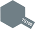 TS-100 SEMI-GLOSS BRIGHT GUN METAL Spray Paint 100ml Tamiya