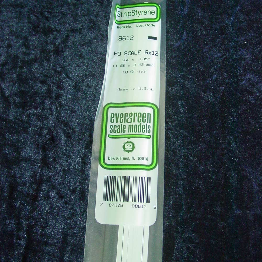 Evergreen HO Scale Strip 14"