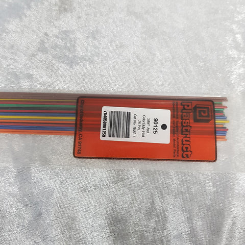 Plastruct 90125 TBAS-1 Butyrate Rod 3/64" (Pk of 25) (Assorted Colours)