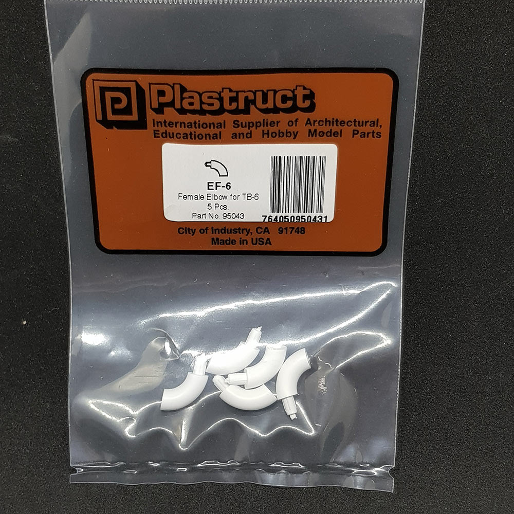 Plastruct 95043 EF-6 90° Fem Elbow for TB-6 (5)