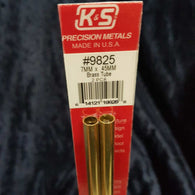 Brass Tube K&S 9825 7mm x 300mm 0.45mm Wall (2)