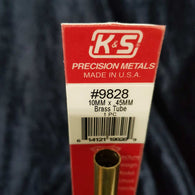 Brass Tube K&S 9828 10mm x 300mm 0.45mm Wall (2)
