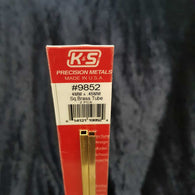 Brass Square Tube K&S 9852 4mm x 300mm 0.45mm Wall (2)
