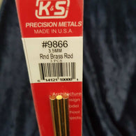 Brass Rod K&S 9866 3.5mm x 300mm (3)