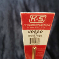 Brass Angle K&S 9880 1/8 x 300mm