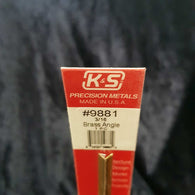 Brass Angle K&S 9881 3/16 x 300mm