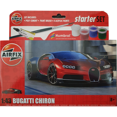 Bugatti Chiron 1:43 Small Starter Set - Airfix