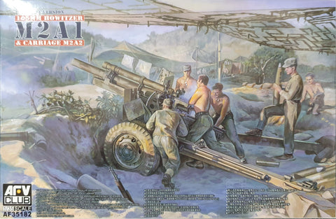 Howitzer 105mm Late Version WWII M2A1 and M2A2 1:35 scale - AFV Club