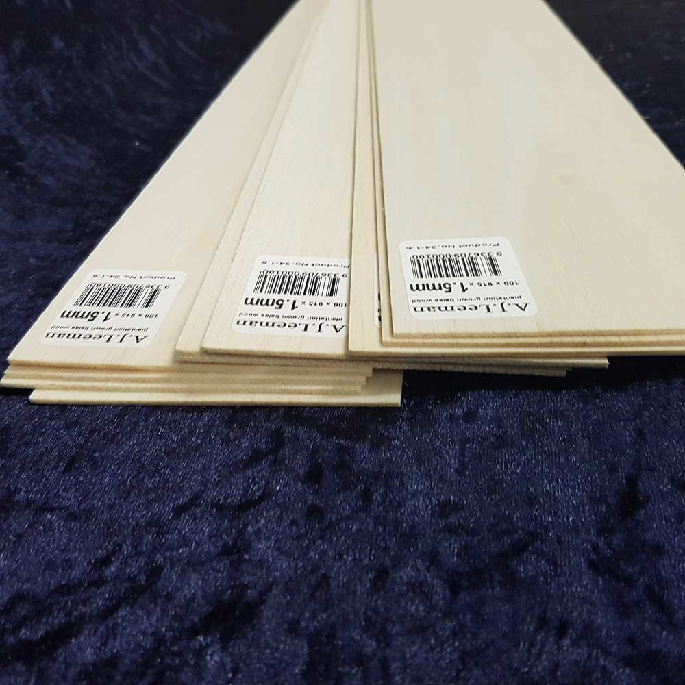 Balsa Sheet 915mm long 75mm wide - this product cannot be shipped, pickup only