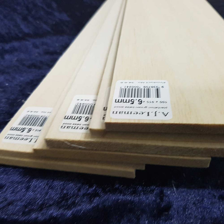 Balsa Sheet 915mm long 75mm wide - this product cannot be shipped, pickup only