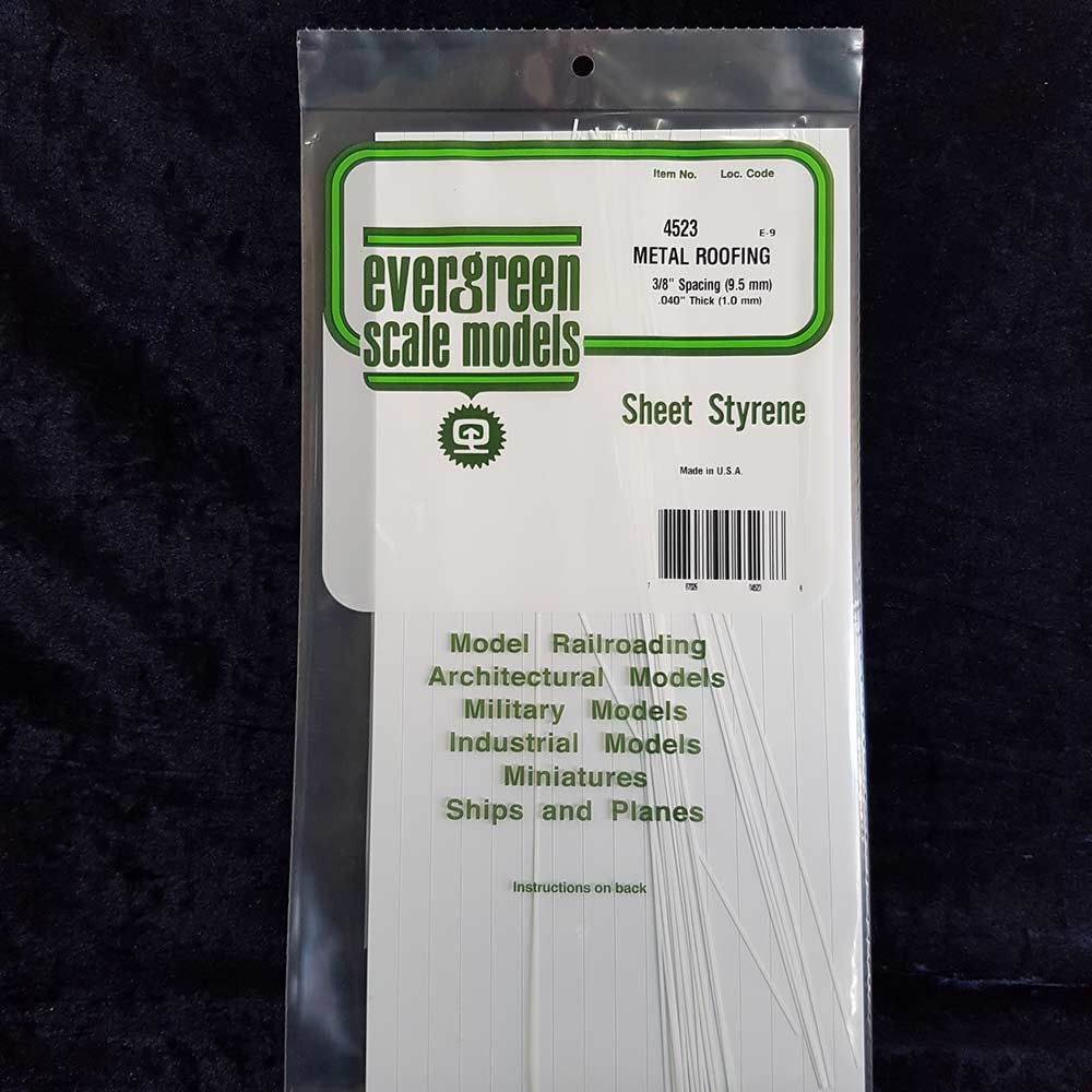 Evergreen Seam Roof Sheet 12"