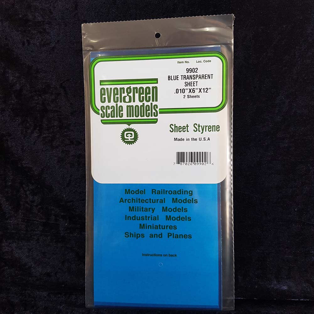 Evergreen Transparent Sheet 0.010 x 6 x 12"