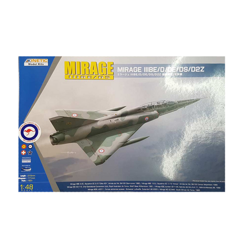 Mirage IIIBE/DS 1:48 scale - Kinetic