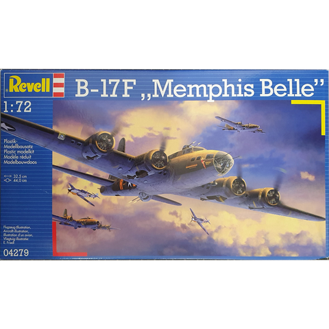1:72 Revell 04279 B-17F Memphis Belle Plastic Modelbouwpakket 1:72 Revell 04279 B-17F Memphis Belle Plastic Modelbouwpakket