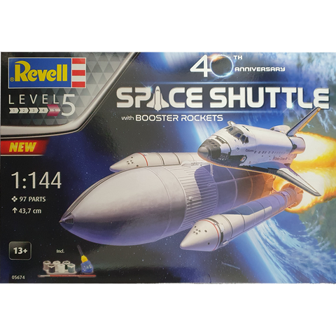 Space Shuttle and booster Rockets w paint and glue 1:144 - Revell