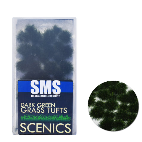 SCN02 Grass Tufts DARK GREEN