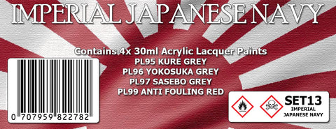 SET13 IMPERIAL JAPANESE NAVY Colour Set