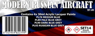 SET14 MODERN RUSSIAN AIRCRAFT #1 Colour Set