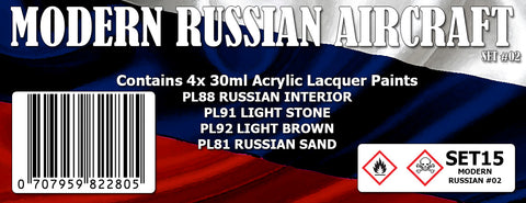 SET15 MODERN RUSSIAN AIRCRAFT #2 Colour Set