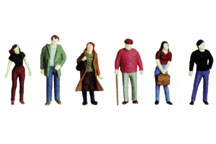 Figures HO (1:87) Painted City 93389 SFI-87P pack of 6