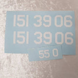 Ship Pennant Numbers - vinyl stickers