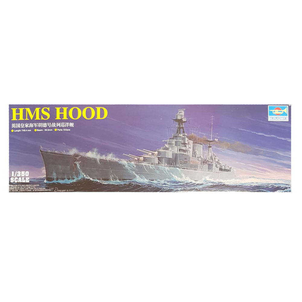 HMS HOOD 1:350 - Trumpeter – New England Models and Hobbies