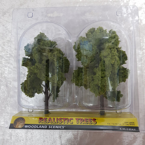 Trees, Realistic Light Green 2pk 6-7"