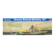 Bismarck German Battleship 1941 1:700 - Trumpeter