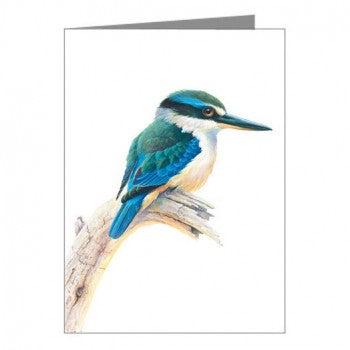 Blank Card, Sacred Kingfisher
